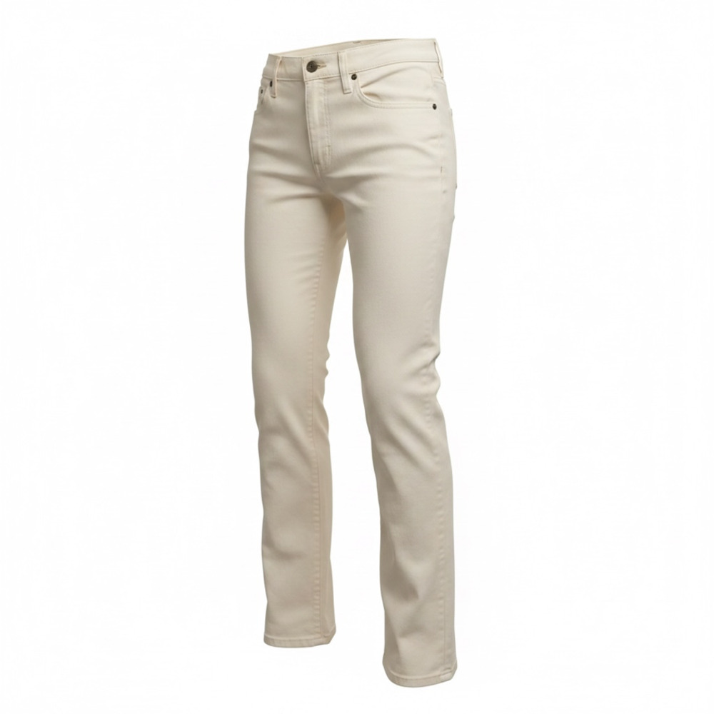 Ralph Lauren LRL Jeans Co. White Straight-Leg Jeans, Size 4